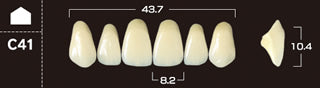 Crown PX Premium 3-Layer Composite Anterior Denture Teeth - Mega Dental Art Supply